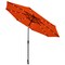 Costway 10FT Patio Solar Umbrella LED Patio Market Steel Tilt W/Crank Outdoor OrangeBlue New